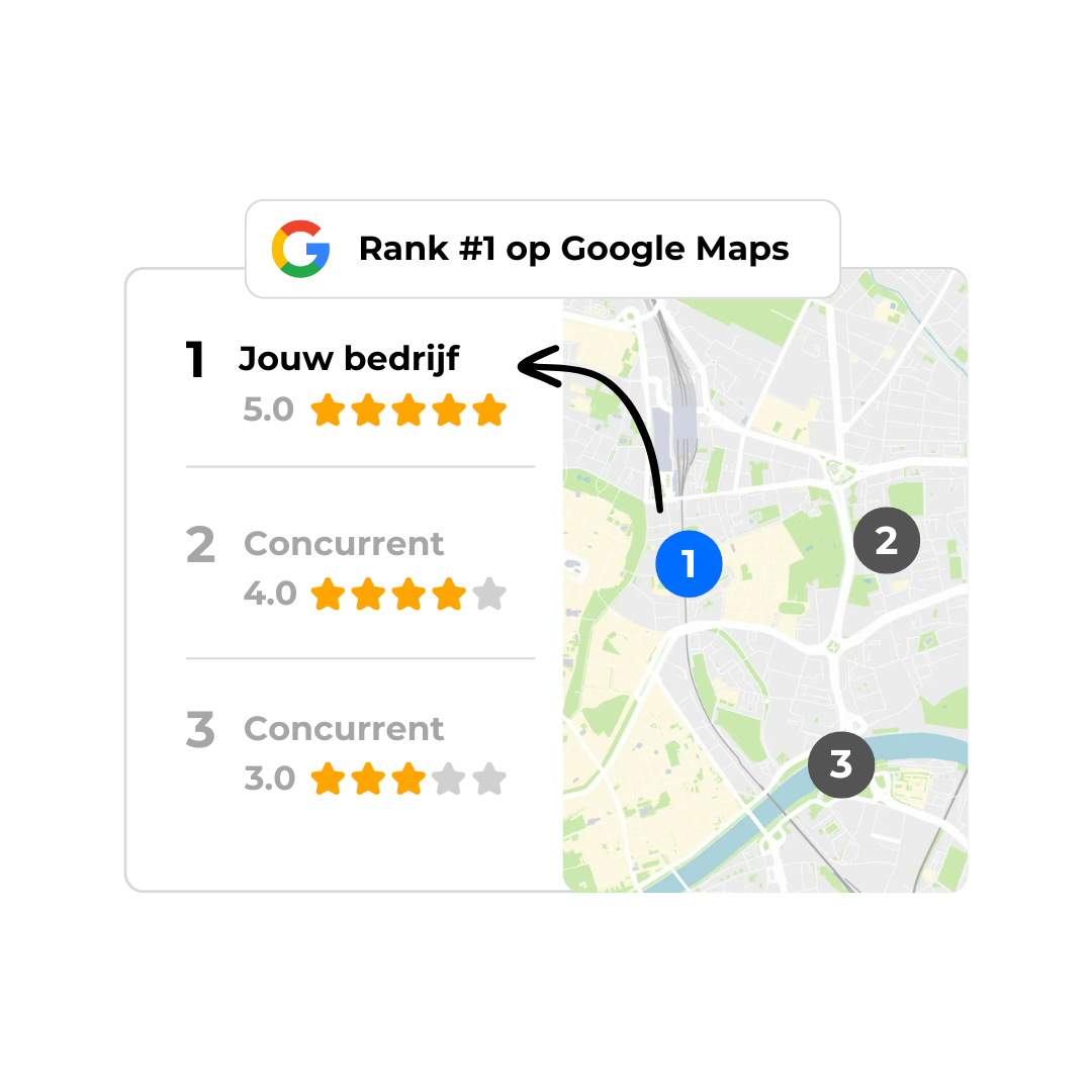 Sta automatisch bovenaan in Google Maps en trek meer klanten aan